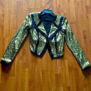 Small evening sequins jacket